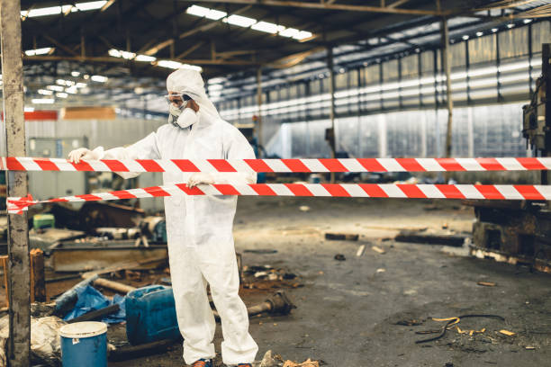 Professional Sewage Cleanup technician working in Woodbridge, CA